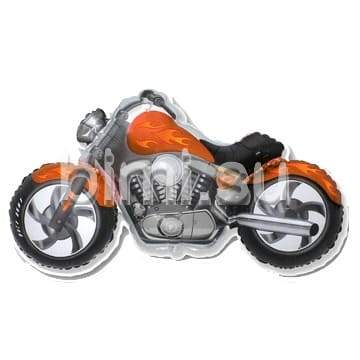 Шар фигура Мотоцикл оранжевый