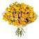 Букет из 19 жёлтых кустовых роз &quot;Еллоу Бейб&quot;, 60 см