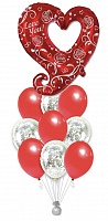 Воздушные шары на 14 февраля купить с доставкой в Москве по лучшей цене