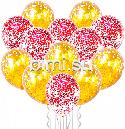 Облако из воздушных шаров с конфетти К-З
