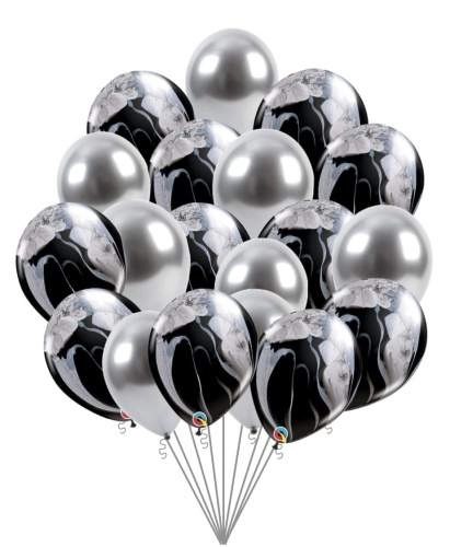 Облако из воздушных шаров с Черными Агатами №2